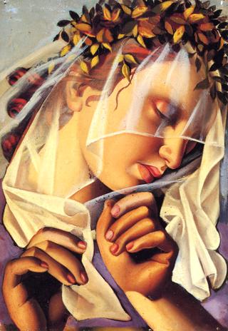 Woman with a Garland of Flowers