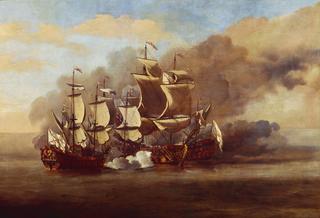 An English Indiaman Attacked by Three Spanish Privateers