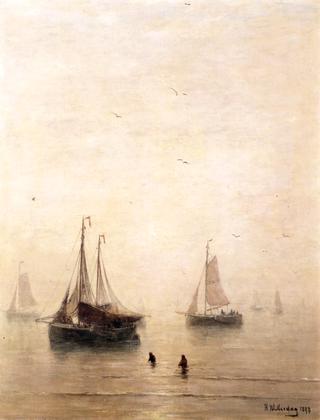 Fishing Boats at Sea