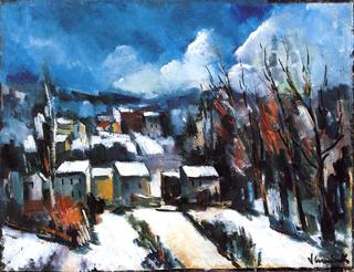 Landscape with Snow at Meudon