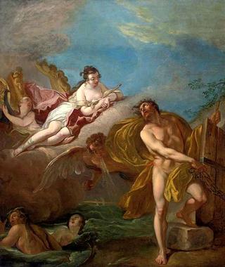 Aeolus Unleashing the Winds Overlooked by Juno