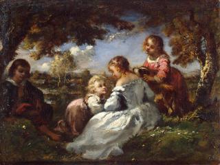 Children in a Garden