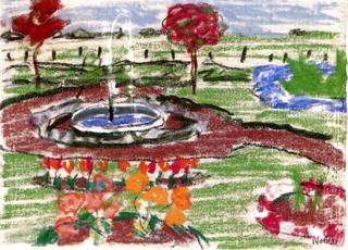 Garden with Fountain