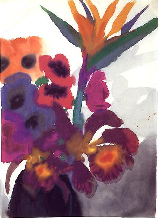 Strelitzias and Anemones