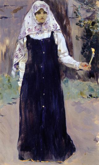 Woman with a Candle