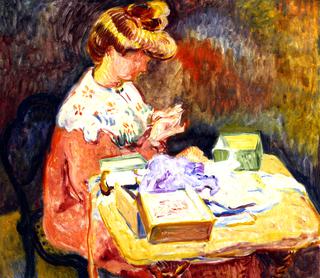 Madame Valtat Sewing