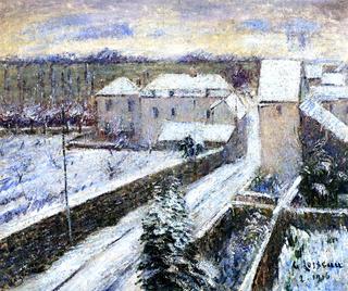 View of Triel in the Snow