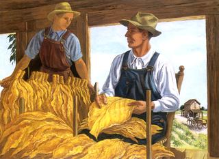 Farmers in the Grading Barn