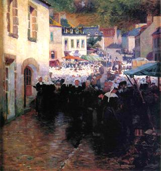 Brittany Peasants Market Day in Pont Aven