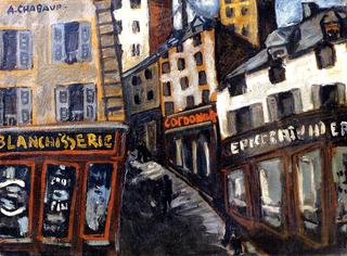 Shopping Street in Montmartre