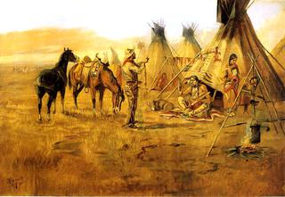 Cowboy Bargaining for an Indian Girl