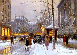 Place de la Madeleine in Winter