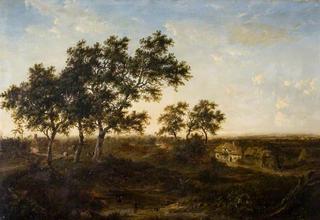 Landscape with Cottage and Figures