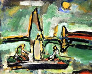 Biblical Landscape - Christ and the Fishermen
