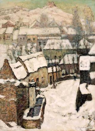Chateau at Murols in Winter
