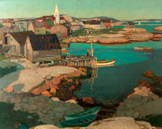 Evening Light, Fishing Village of Prospect, Nova Scotia, Canada