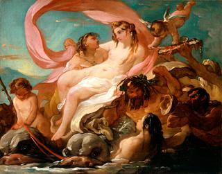 Venus Emerging from the Sea (study)
