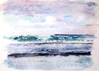 Study of Surf, Breaking on Outsiide Reef Tautira, Taiarapu, Tahiti, March 1891