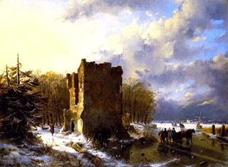 Winter Scene, Holland