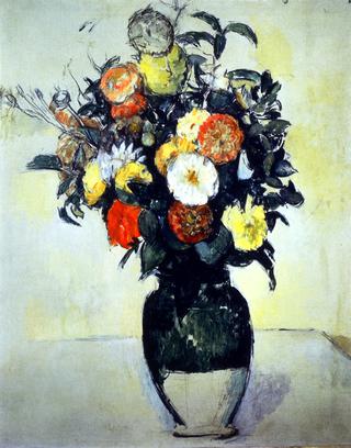 Flowers in an Olive Jar