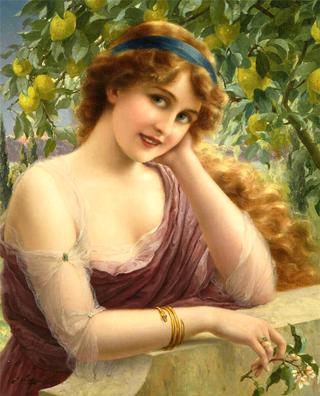 Girl by the Lemon Tree