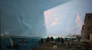 Eclips of the Sun in Venice in July 8, 1842