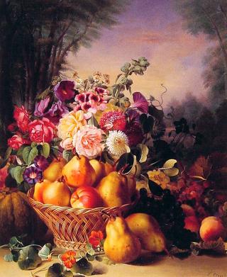 Still Life of Flowers and Fruits