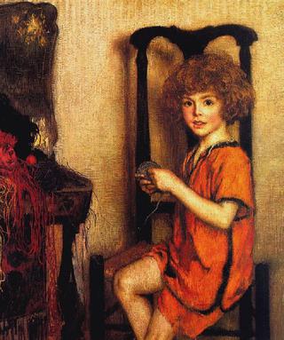 Child with Yarn