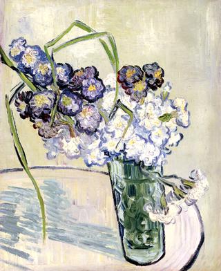 Glass with Carnations