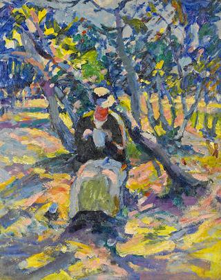 Woman in a Garden