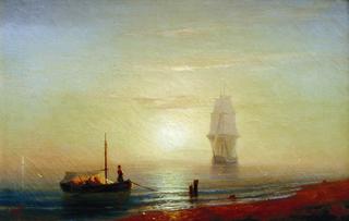Sunseat on a sea