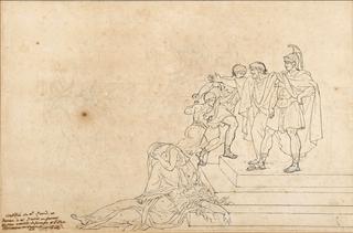 Elder Horatius Defending his Son (first version)
