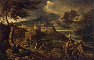 Landscape with Lightning
