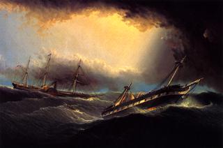 The "Washington" Rescuing the Passengers and Crew of the "Winchester"