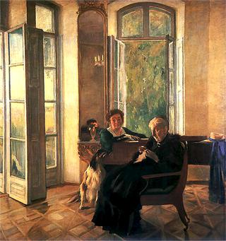 Portrait of artist's wife and mother-in-law