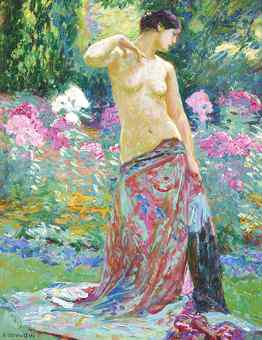 An Odalisque In Garden