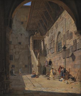 The Courtyard of the Palazzo del Bargello. Florence
