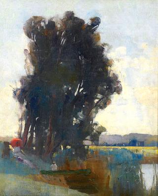 On the Banks of the River at Heidelberg