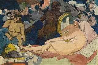 Reclining Woman before a Mirror
