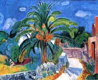 Path with a Palm Tree