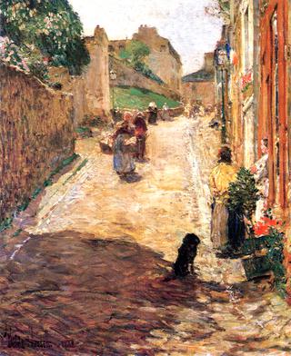 Village Street Scene, France