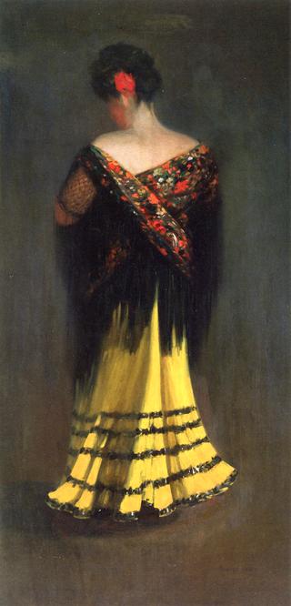 The Spanish Shawl: Portrait of Jeanne Frankenberg