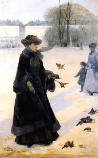 Winter Morning in the Tuileries Gardens, Paris