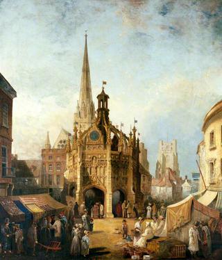 A View of Chichester Cross from East Street, West Sussex