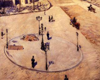A Traffic Island, Boulevard Haussmann