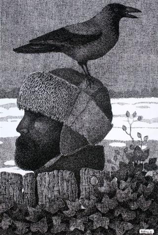 皮帽自画像
