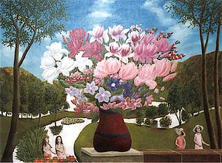 Bouquet of Flowers on the Terrace
