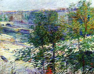 A Bridge behind the Trees