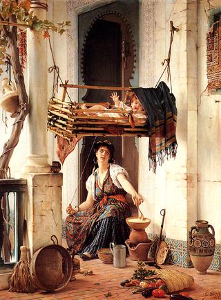An Algerian Mother and Child