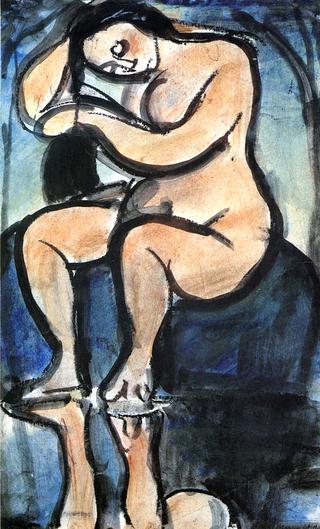 Nude at a Fountain